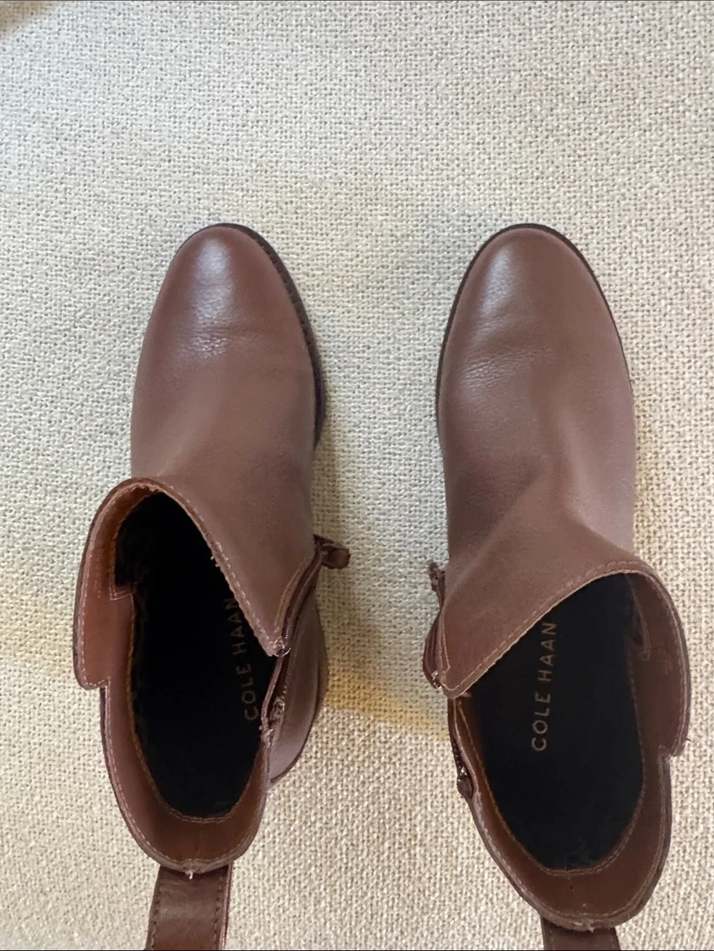 Cole haan Brown Leather womans Ankle Boots size 6